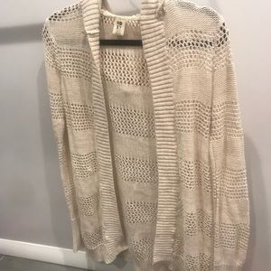 Roxy beige cardigan with hood